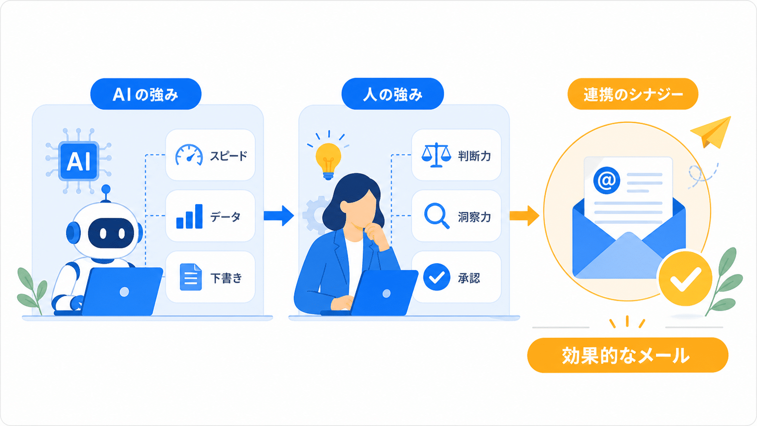 AIと人間のステップメール協業モデル