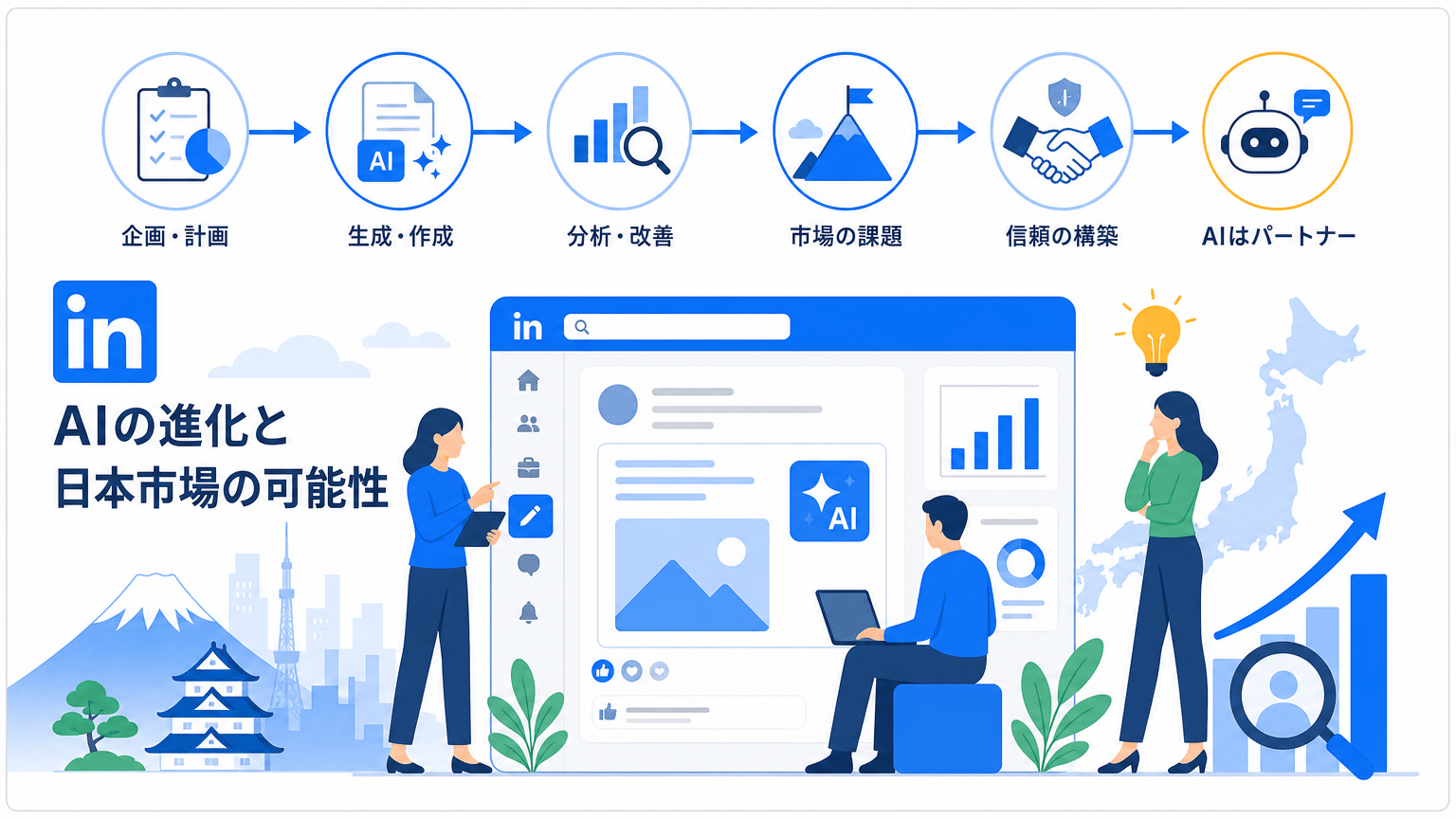 LinkedIn投稿AIの進化と日本市場の可能性