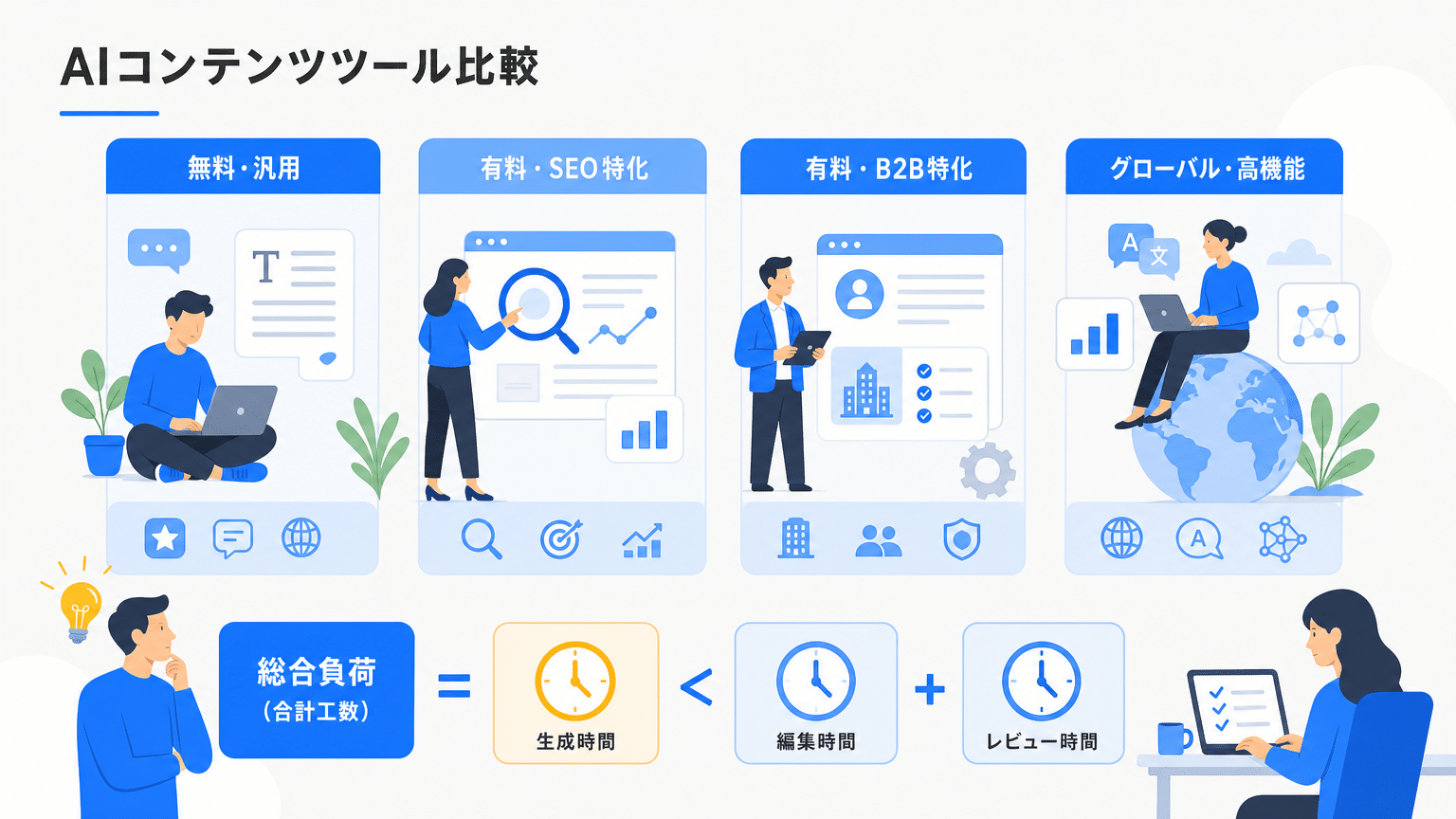 AI記事作成ツール比較と選定ポイント