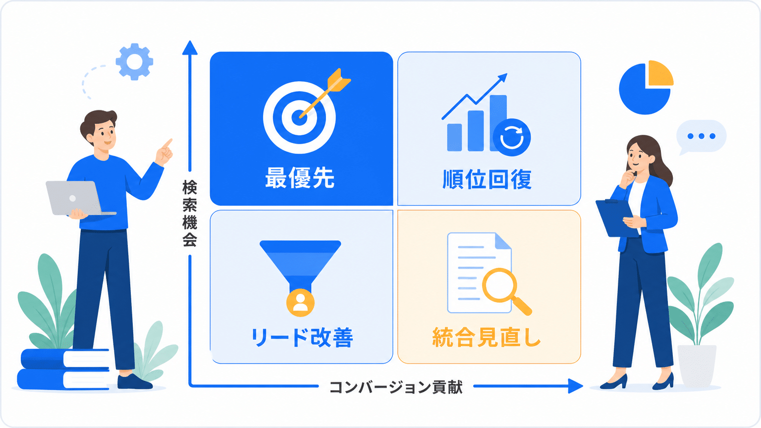 AIリライト優先順位付けの4象限フレームワーク