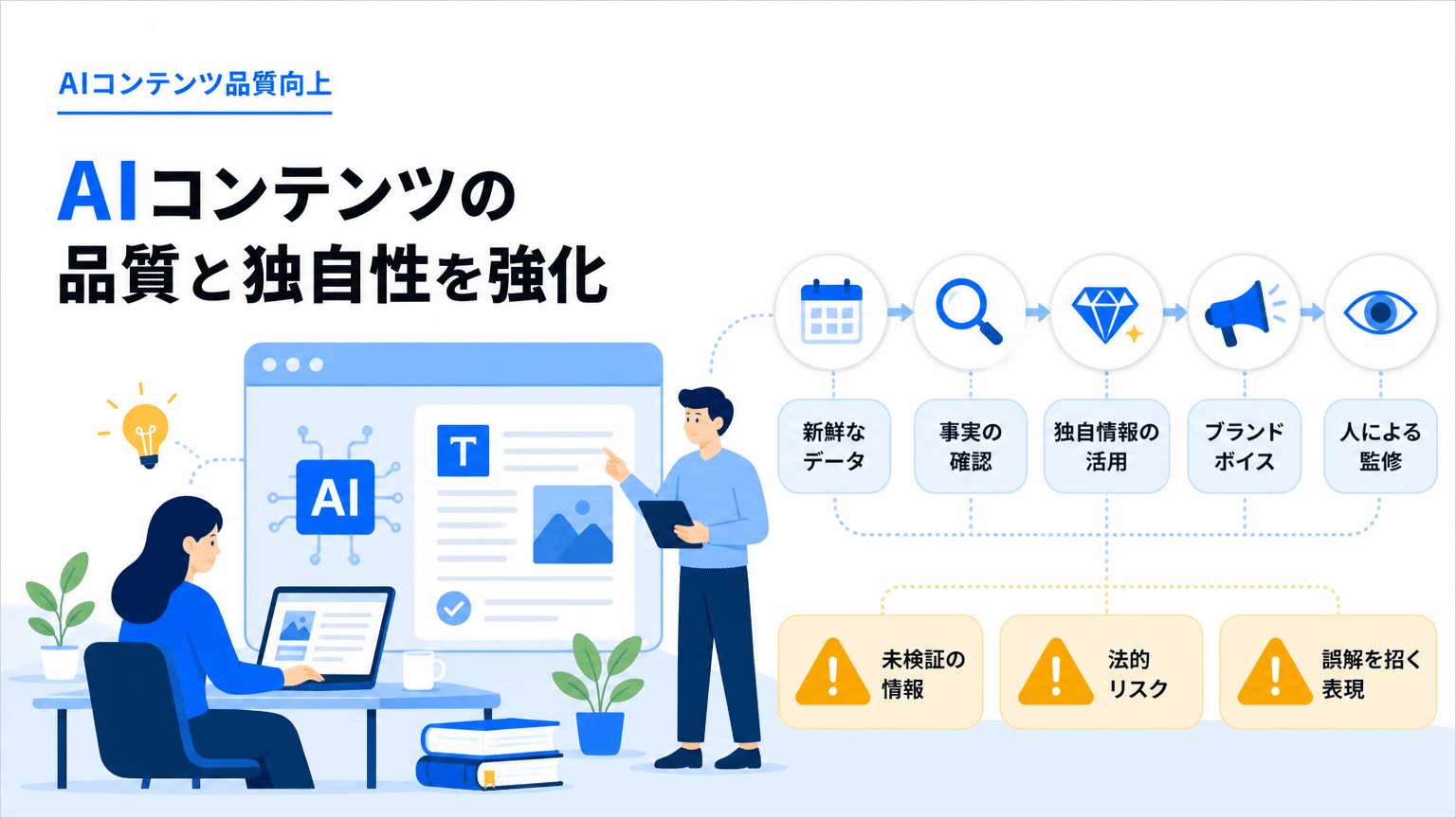 AI記事の品質・独自性向上と注意点