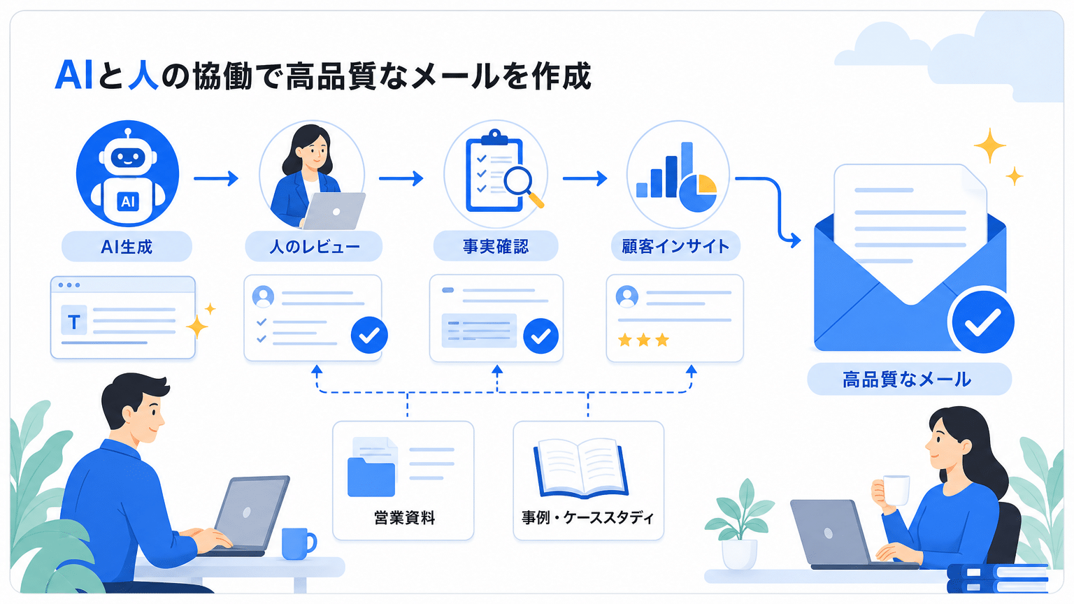 AIと人間が協業するステップメール戦略