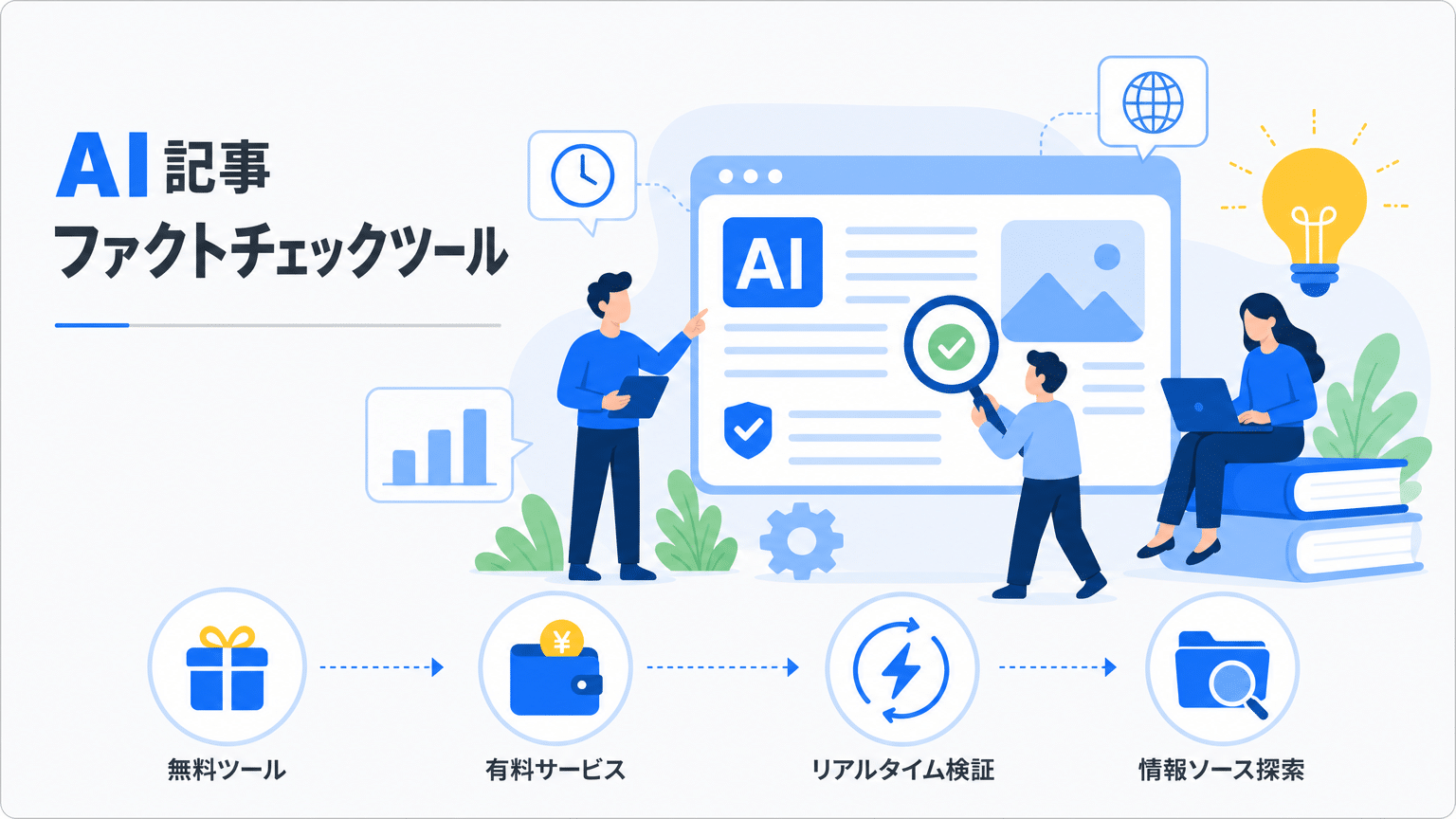 AI記事ファクトチェックツール比較