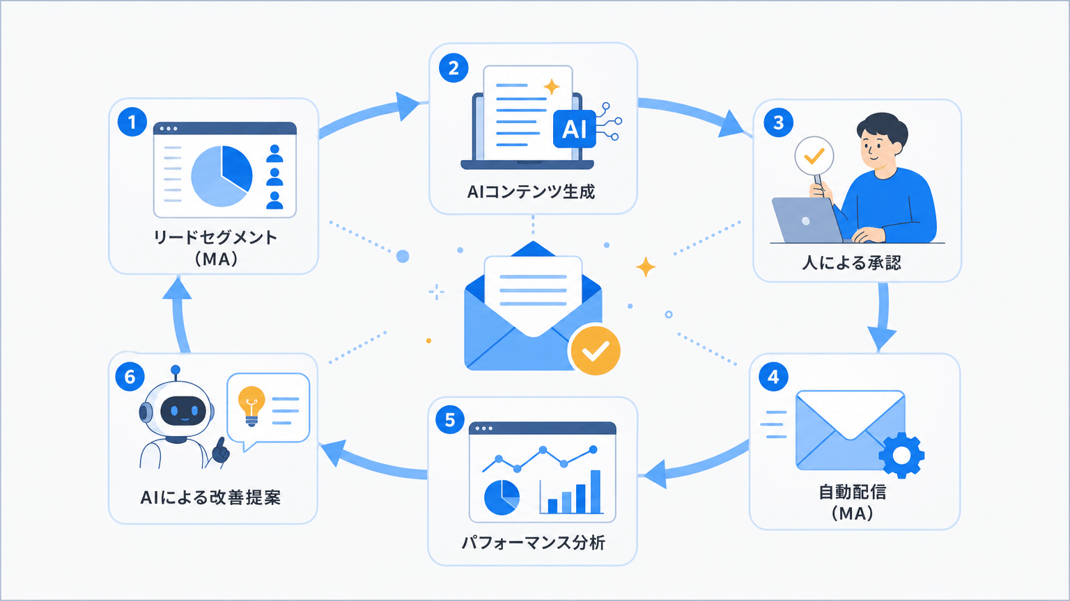 MAツールと生成AIによるステップメール最適化サイクル