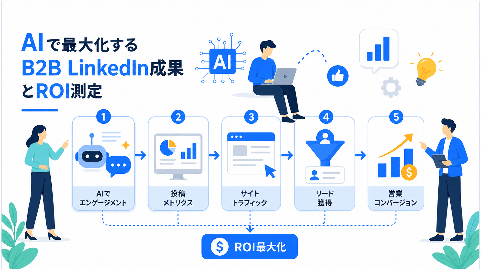 BtoB LinkedInでのAI活用とROI測定