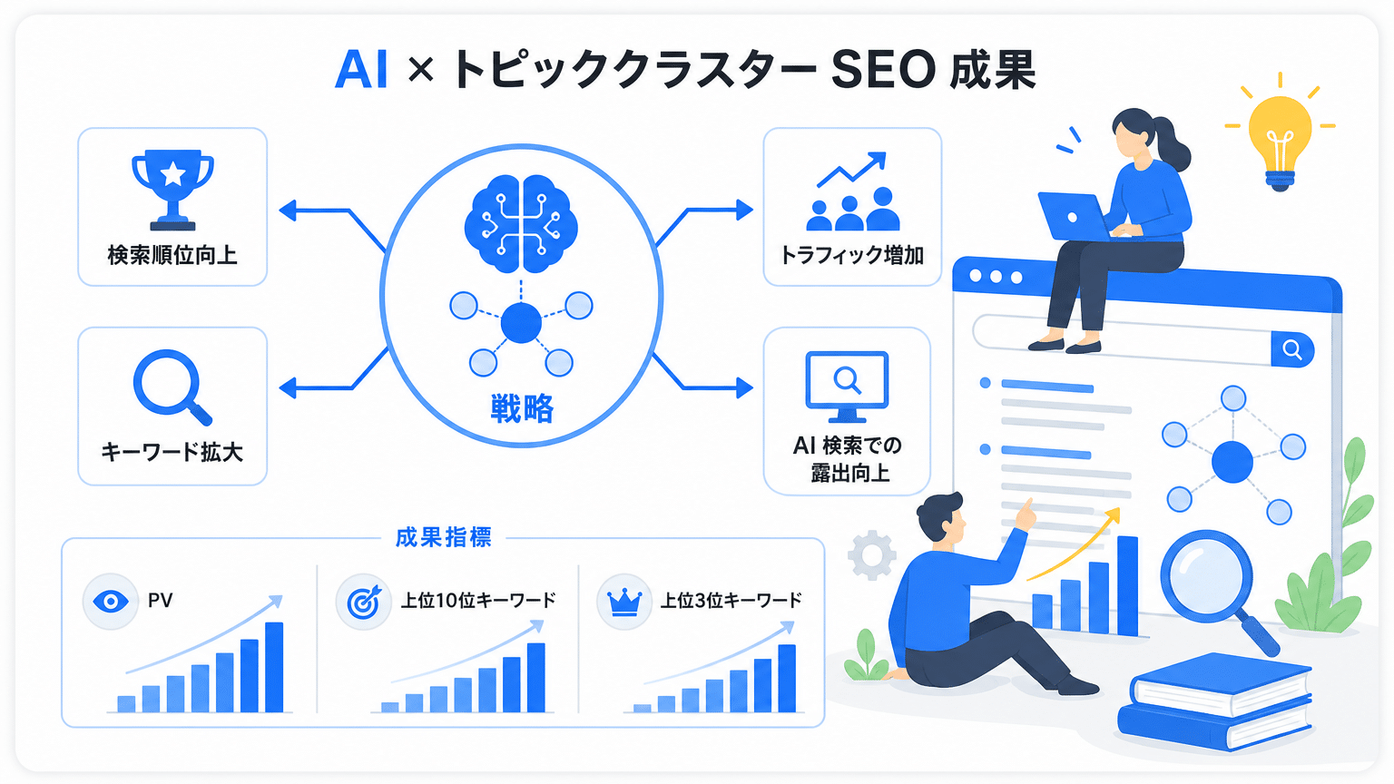 AI×トピッククラスター戦略のSEO成果