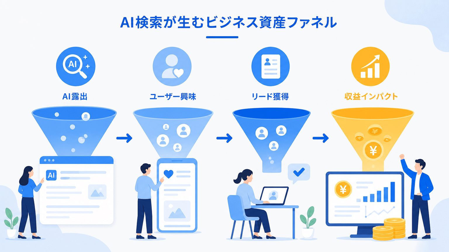 AI検索を経営資源に変えるBtoB成果計測ファネル