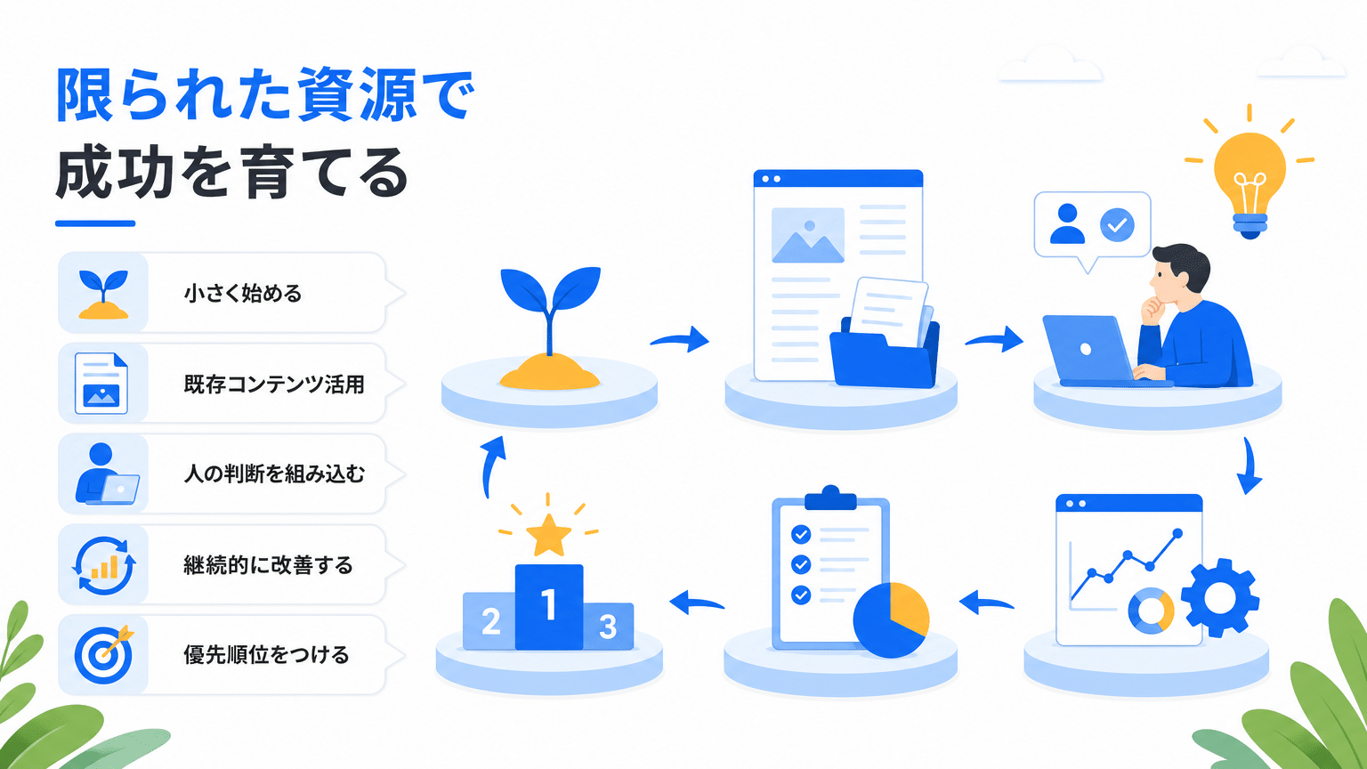 限られたリソースでの成功戦略